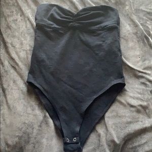 Black body suit tube top